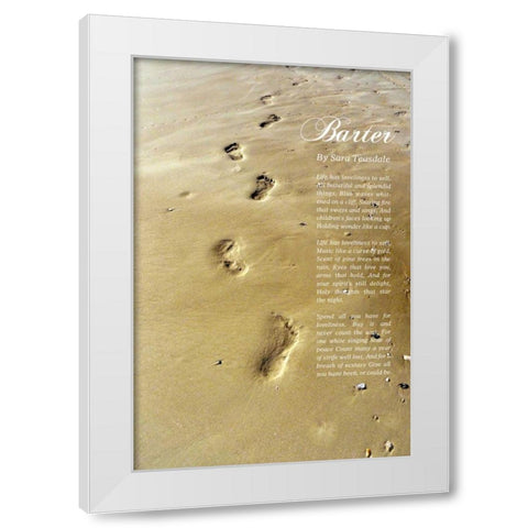 Beautiful and Splendid White Modern Wood Framed Art Print by Peck, Gail