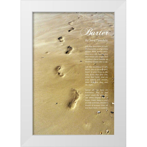 Beautiful and Splendid White Modern Wood Framed Art Print by Peck, Gail