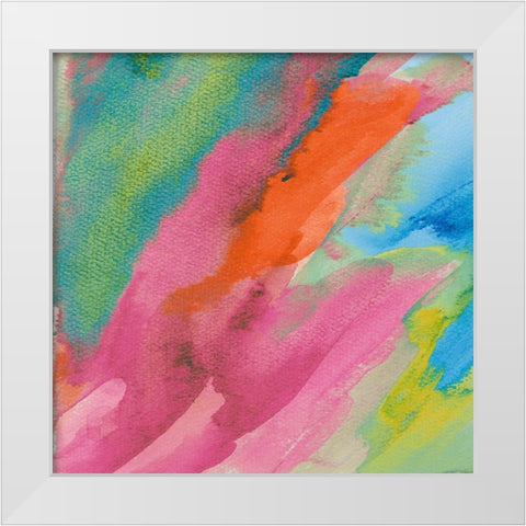 Summer Abounds I White Modern Wood Framed Art Print by Loreth, Lanie