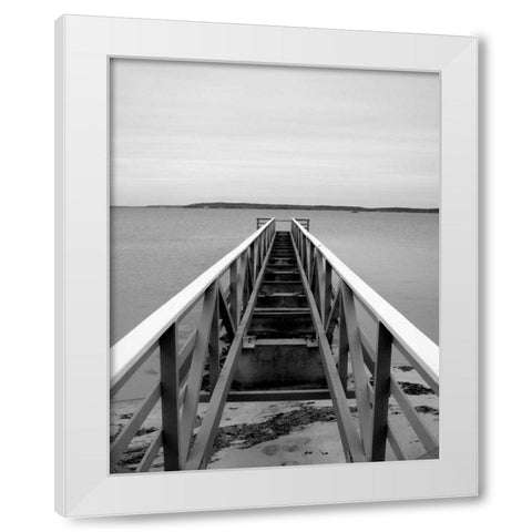 Looking Out I White Modern Wood Framed Art Print by Rodriguez, Jairo