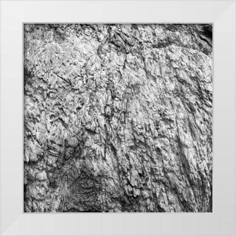 Rock Wall I White Modern Wood Framed Art Print by Rodriguez, Jairo