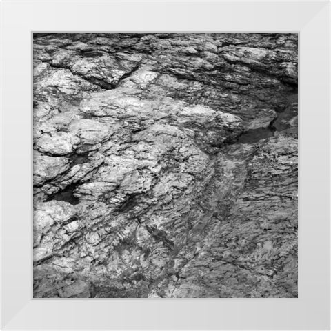 Rock Wall II White Modern Wood Framed Art Print by Rodriguez, Jairo