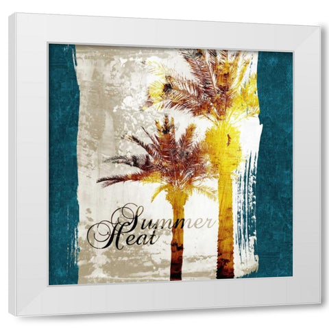 Summer Heat White Modern Wood Framed Art Print by Spaeth, John