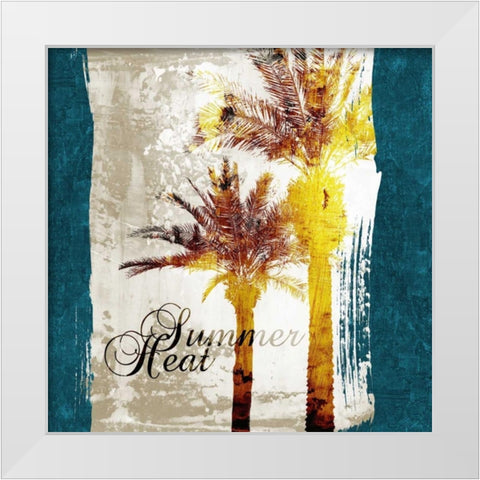 Summer Heat White Modern Wood Framed Art Print by Spaeth, John