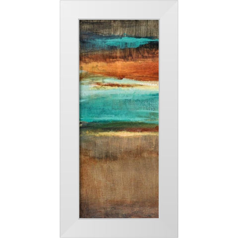 Rustic Sea Panel II White Modern Wood Framed Art Print by Loreth, Lanie