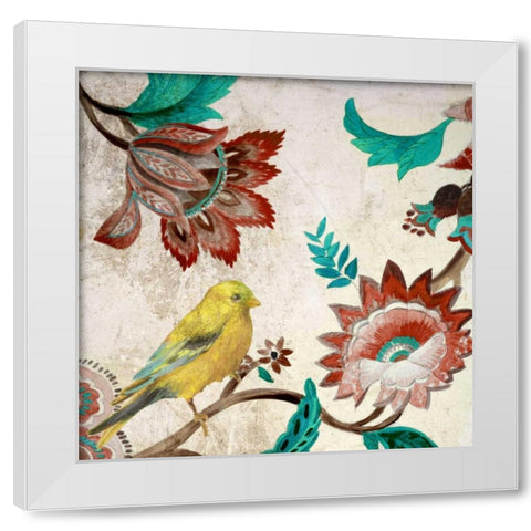 Bird of Capri I White Modern Wood Framed Art Print by Loreth, Lanie