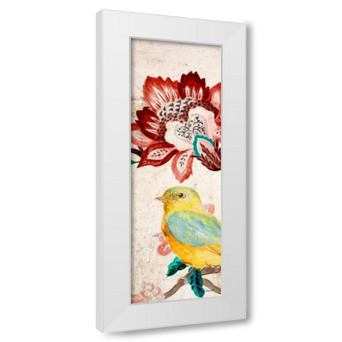 Bird of Capri Panel II White Modern Wood Framed Art Print by Loreth, Lanie