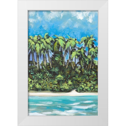 Coastal Escape I White Modern Wood Framed Art Print by Meneely, Dan