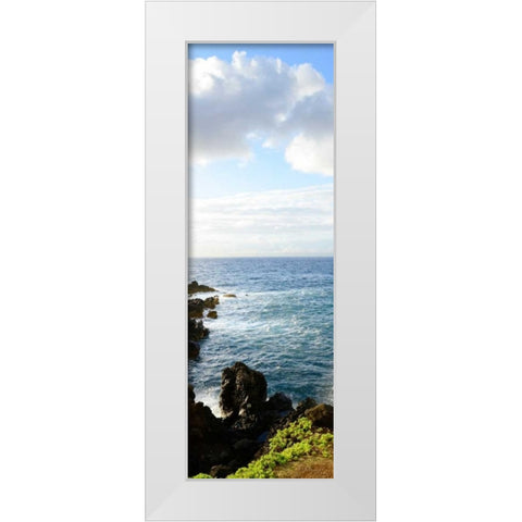 Overlooking the Bluffs I White Modern Wood Framed Art Print by Nawrocke, Bruce