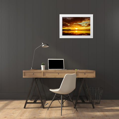 Faith White Modern Wood Framed Art Print by Nawrocke, Bruce