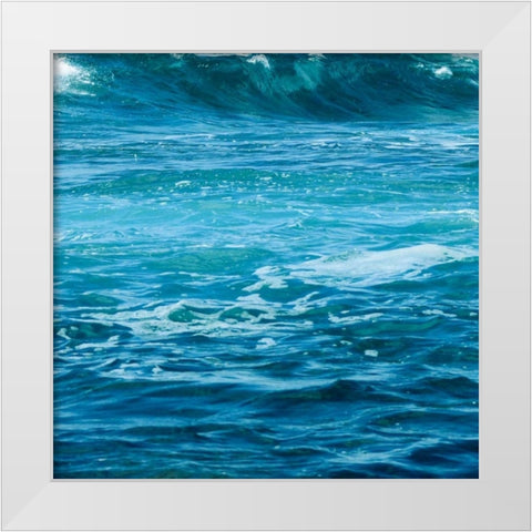 Ocean Water II White Modern Wood Framed Art Print by Nawrocke, Bruce