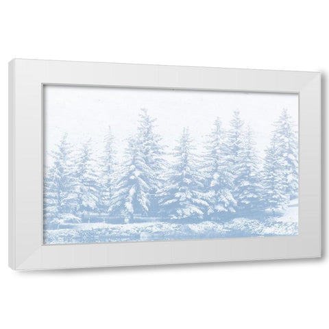 Winter Forest White Modern Wood Framed Art Print by Mansfield, Kathy