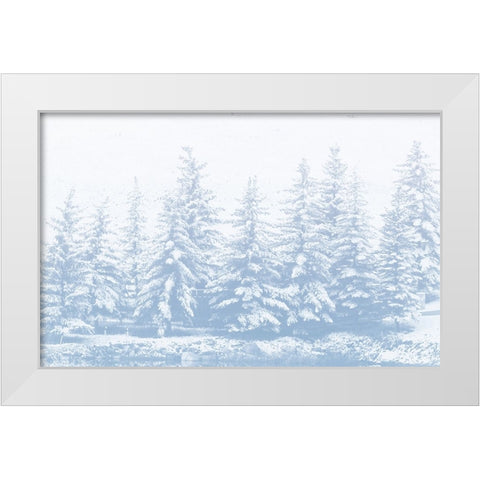 Winter Forest White Modern Wood Framed Art Print by Mansfield, Kathy