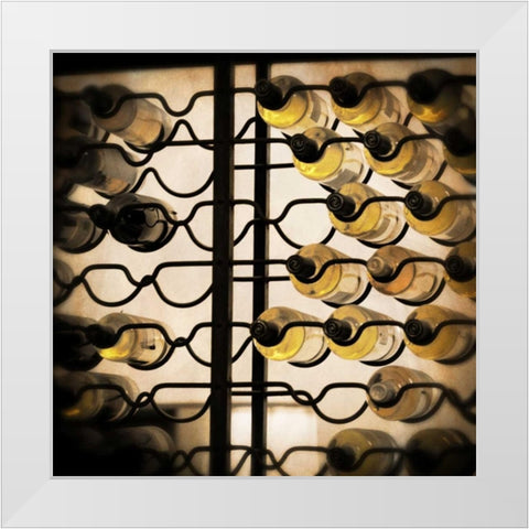 Wine Selection II White Modern Wood Framed Art Print by Coppel, Anna