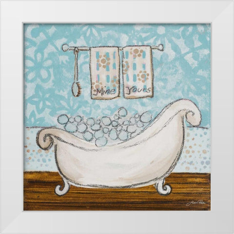 Yours and Mine I White Modern Wood Framed Art Print by Ritter, Gina