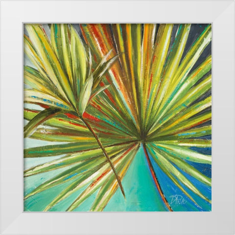New Palmera I White Modern Wood Framed Art Print by Pinto, Patricia