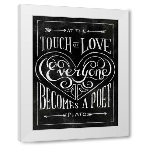 Everyone Becomes with Border White Modern Wood Framed Art Print by Sundance Studio