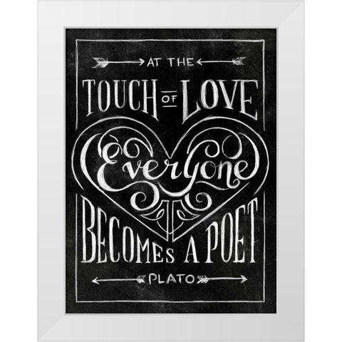 Everyone Becomes with Border White Modern Wood Framed Art Print by Sundance Studio