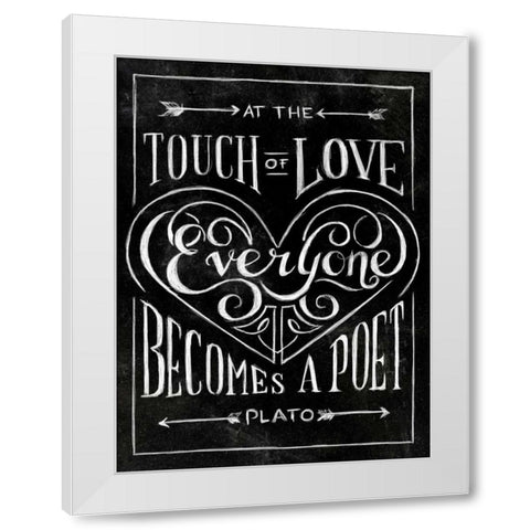 Everyone Becomes White Modern Wood Framed Art Print by SD Graphics Studio