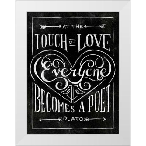 Everyone Becomes White Modern Wood Framed Art Print by SD Graphics Studio