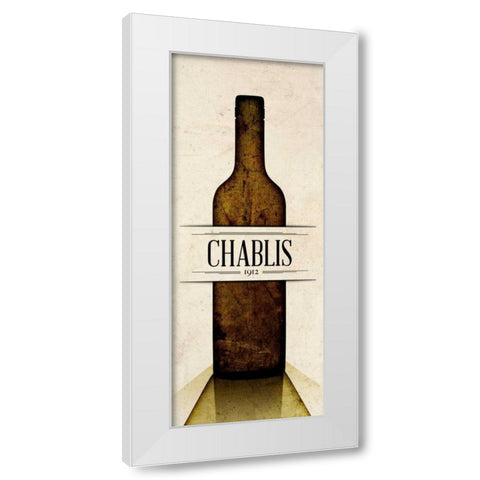 Vintage Wines II White Modern Wood Framed Art Print by SD Graphics Studio