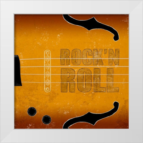 Bass White Modern Wood Framed Art Print by SD Graphics Studio