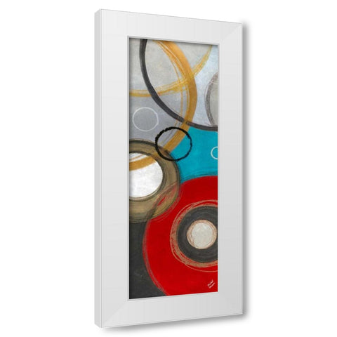 Playful Abstract I White Modern Wood Framed Art Print by Marcon, Michael