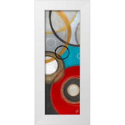 Playful Abstract I White Modern Wood Framed Art Print by Marcon, Michael