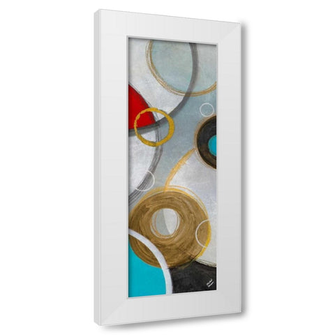 Playful Abstract II White Modern Wood Framed Art Print by Marcon, Michael