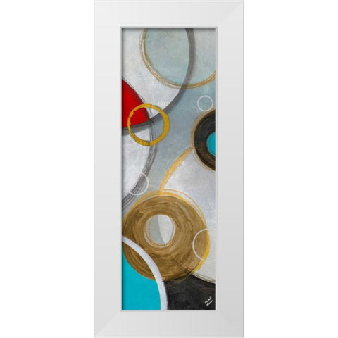Playful Abstract II White Modern Wood Framed Art Print by Marcon, Michael