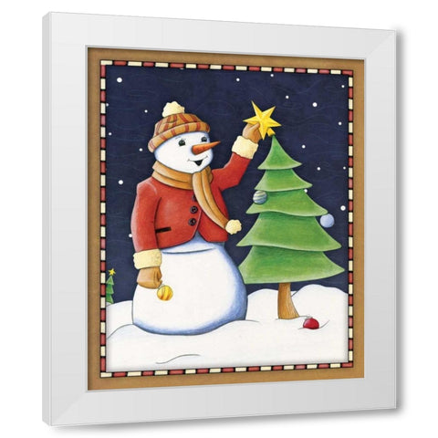 In the Spirit III White Modern Wood Framed Art Print by Josefina