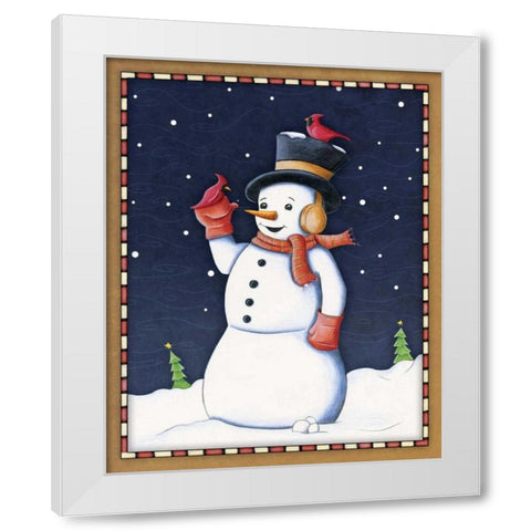 In the Spirit I White Modern Wood Framed Art Print by Josefina