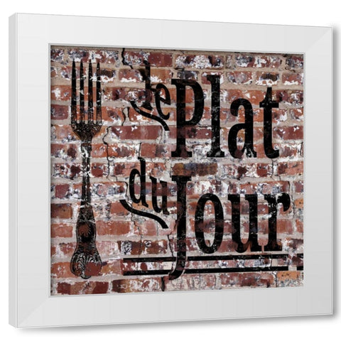 Du Jour I White Modern Wood Framed Art Print by Edwins, Hugo
