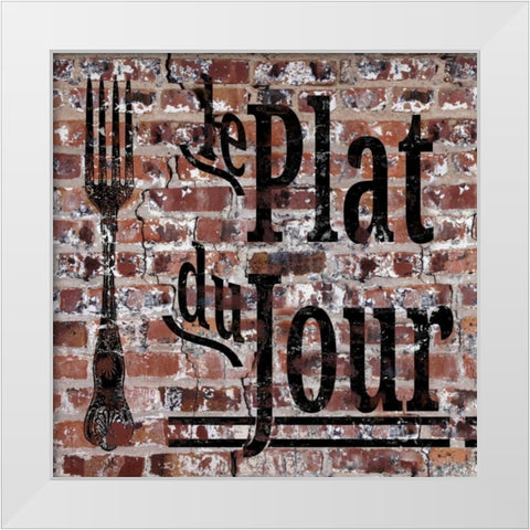 Du Jour I White Modern Wood Framed Art Print by Edwins, Hugo