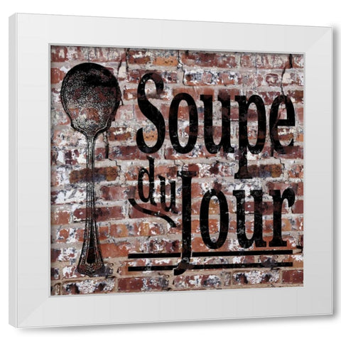 Du Jour II White Modern Wood Framed Art Print by Edwins, Hugo