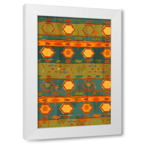 Southwest Design III White Modern Wood Framed Art Print by Biscardi, Nicholas