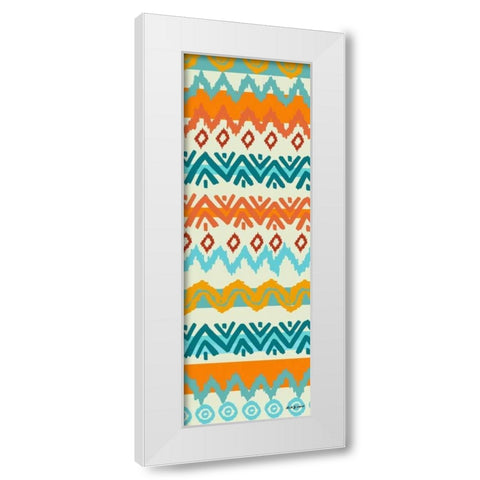Southwest Pattern I White Modern Wood Framed Art Print by Biscardi, Nicholas