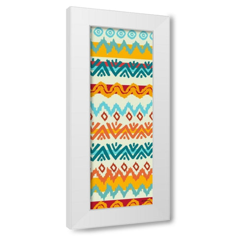 Southwest Pattern II White Modern Wood Framed Art Print by Biscardi, Nicholas