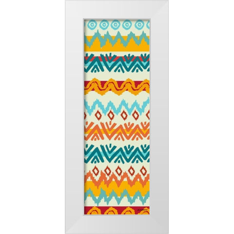 Southwest Pattern II White Modern Wood Framed Art Print by Biscardi, Nicholas