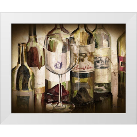 BandG Bottles White Modern Wood Framed Art Print by French-Roussia, Heather A.
