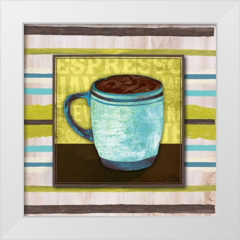 Morning Brew I White Modern Wood Framed Art Print by Medley, Elizabeth