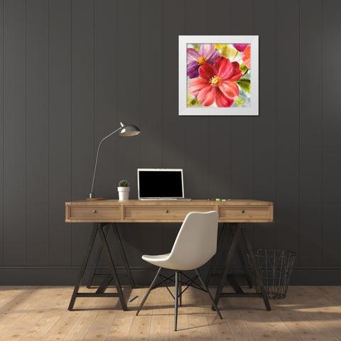 Walk With Beauty II White Modern Wood Framed Art Print by Loreth, Lanie