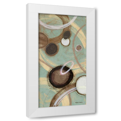 Inside Blue II White Modern Wood Framed Art Print by Marcon, Michael
