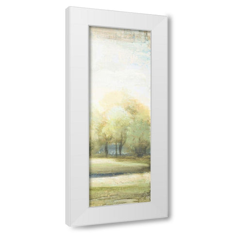Late Afternoon Panel I White Modern Wood Framed Art Print by Marcon, Michael