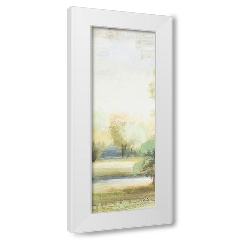Late Afternoon Panel II White Modern Wood Framed Art Print by Marcon, Michael
