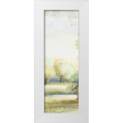 Late Afternoon Panel II White Modern Wood Framed Art Print by Marcon, Michael