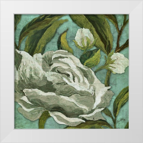 Late Bloomers II White Modern Wood Framed Art Print by Medley, Elizabeth