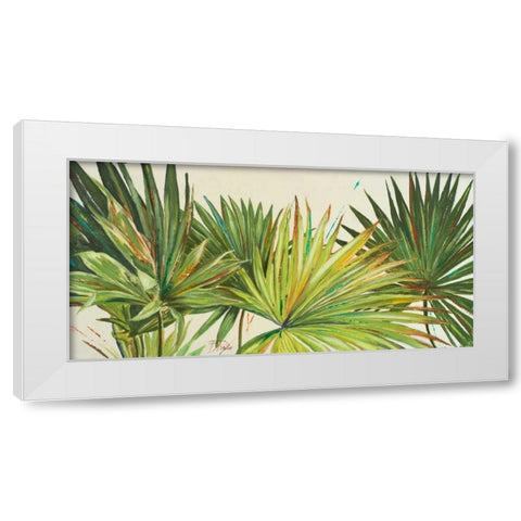 Arte Verde I White Modern Wood Framed Art Print by Pinto, Patricia