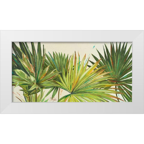 Arte Verde I White Modern Wood Framed Art Print by Pinto, Patricia