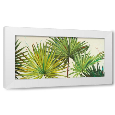 Arte Verde II White Modern Wood Framed Art Print by Pinto, Patricia